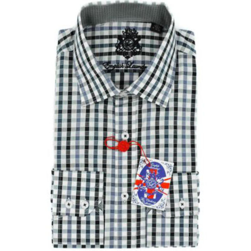 New English Laundry  Plaid Dress Shirt